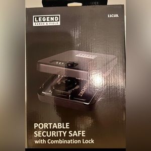 Portable safe with combination lock
